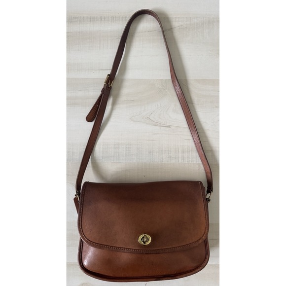 VTG COACH #9790 City Bag Leather Crossbody Shoulder Purse Brown - Picture 2 of 16